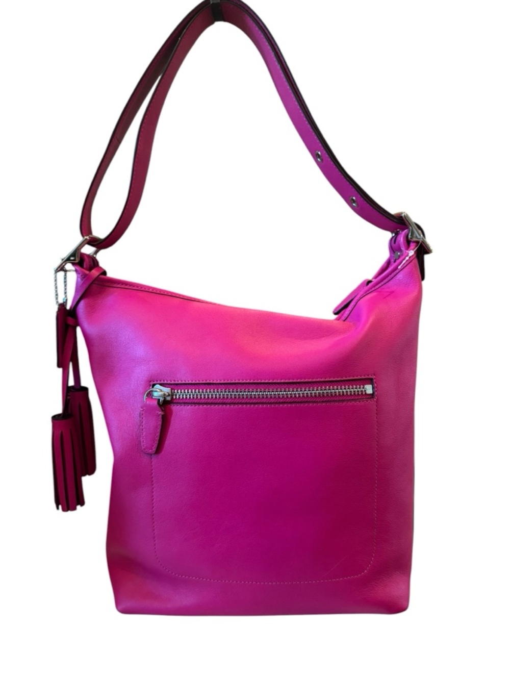 Coach - Legacy Leather Duffle - Fuchsia - 2012 #19889 EXCELLENT CONDITION - Picture 2 of 11